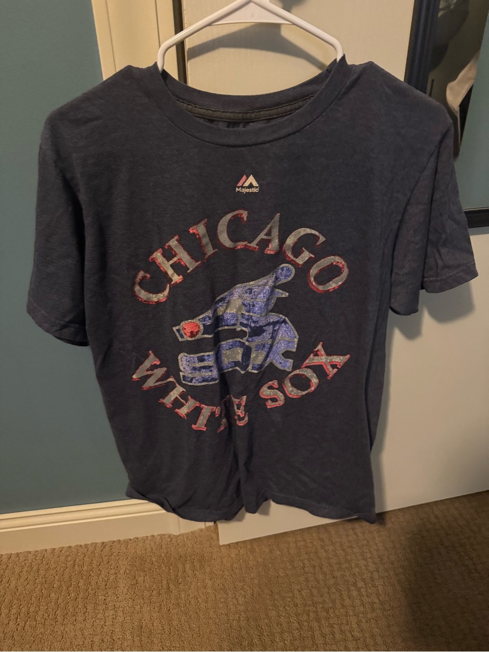 Majestic Chicago White Sox Triple Peak T-Shirt Red & Navy
 Medium